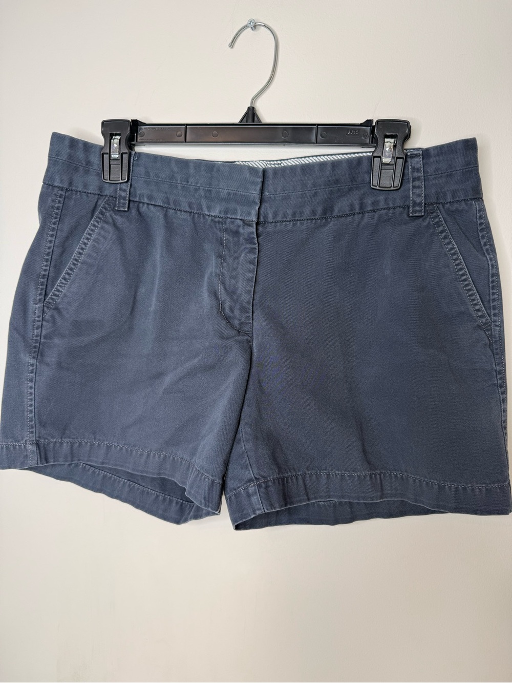 J.Crew Broken-In Chino Shorts Women’s Size 8 Slate Blue 100% Cotton Casual
